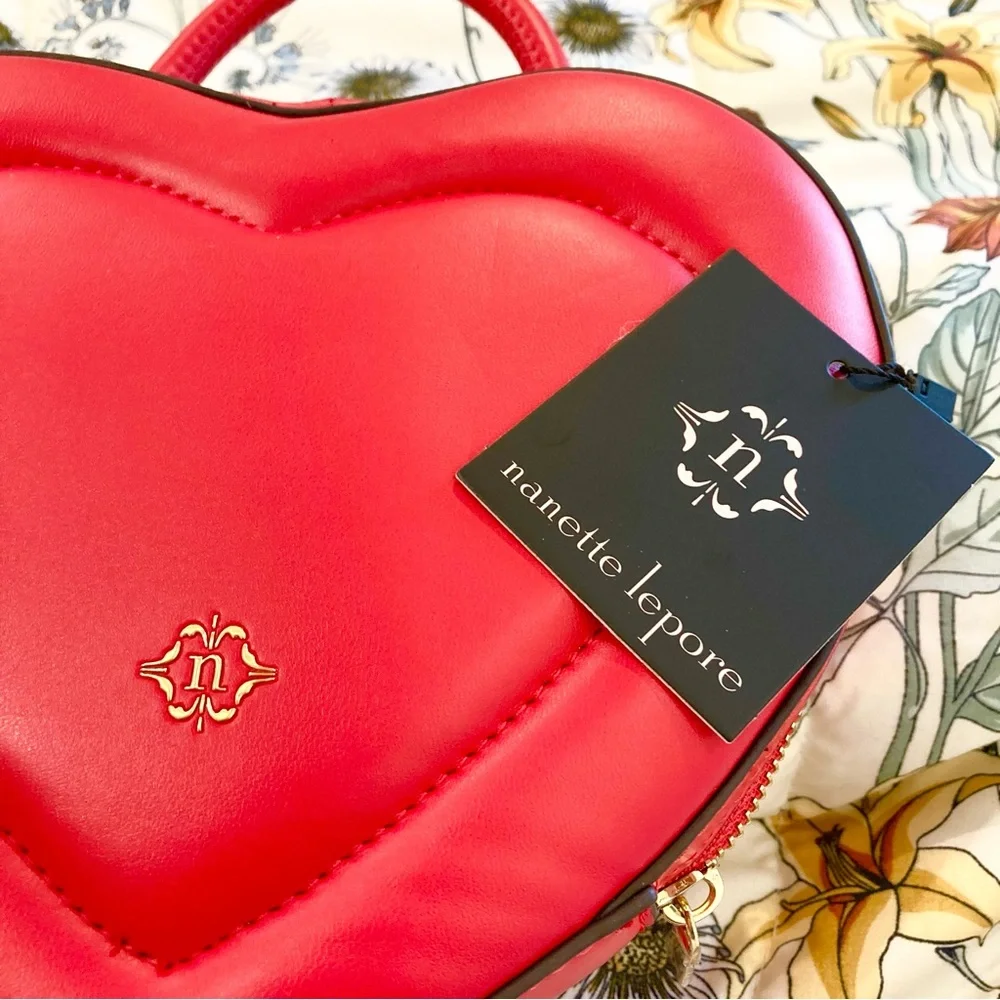 Nanette Lepore red heart bag Barbie new preppy Barbiecore purse - Picture 3 of 9